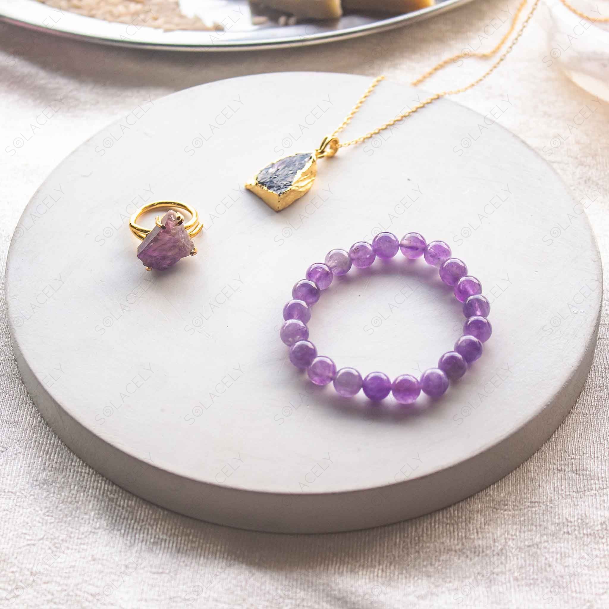 Amethyst 8mm Bracelet