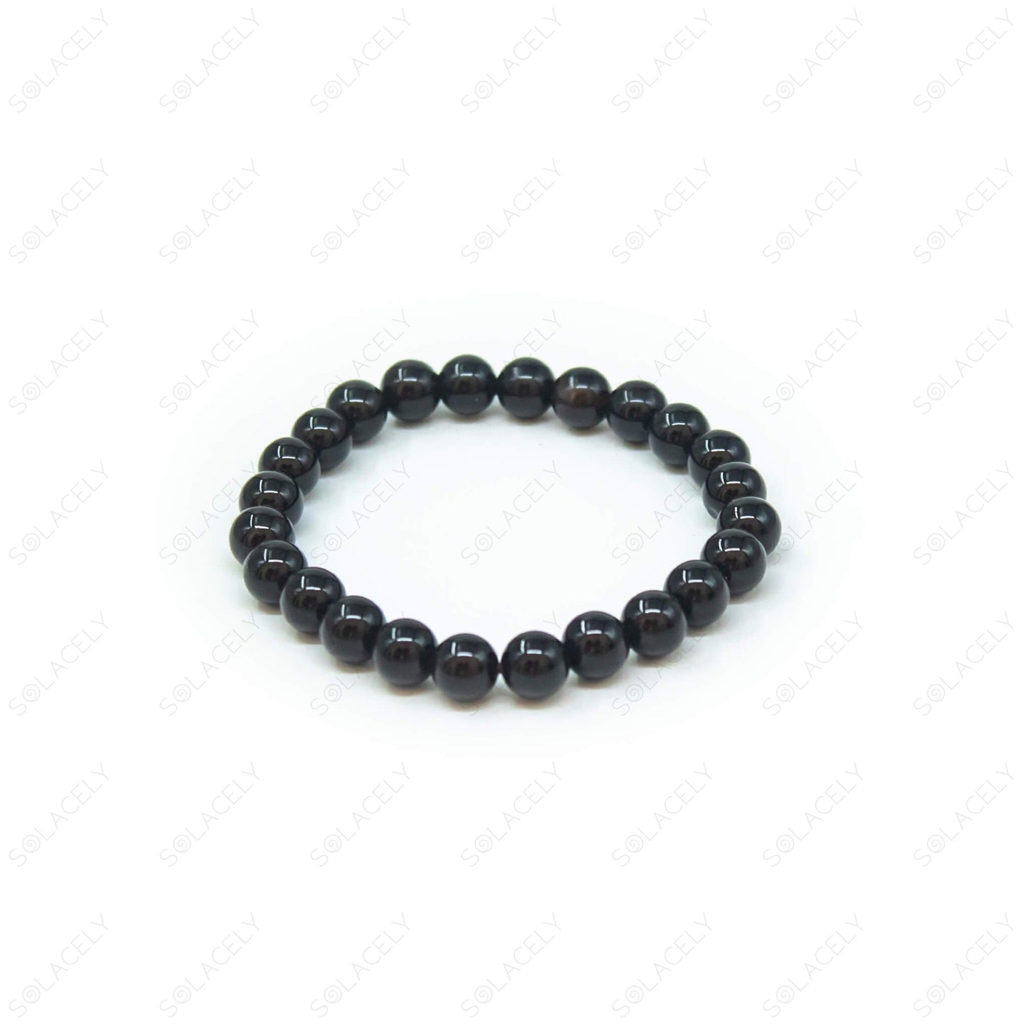 black tourmaline bead bracelet
