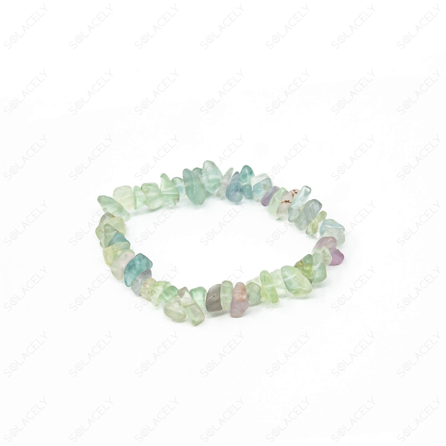 chip bracelet rainbow fluorite