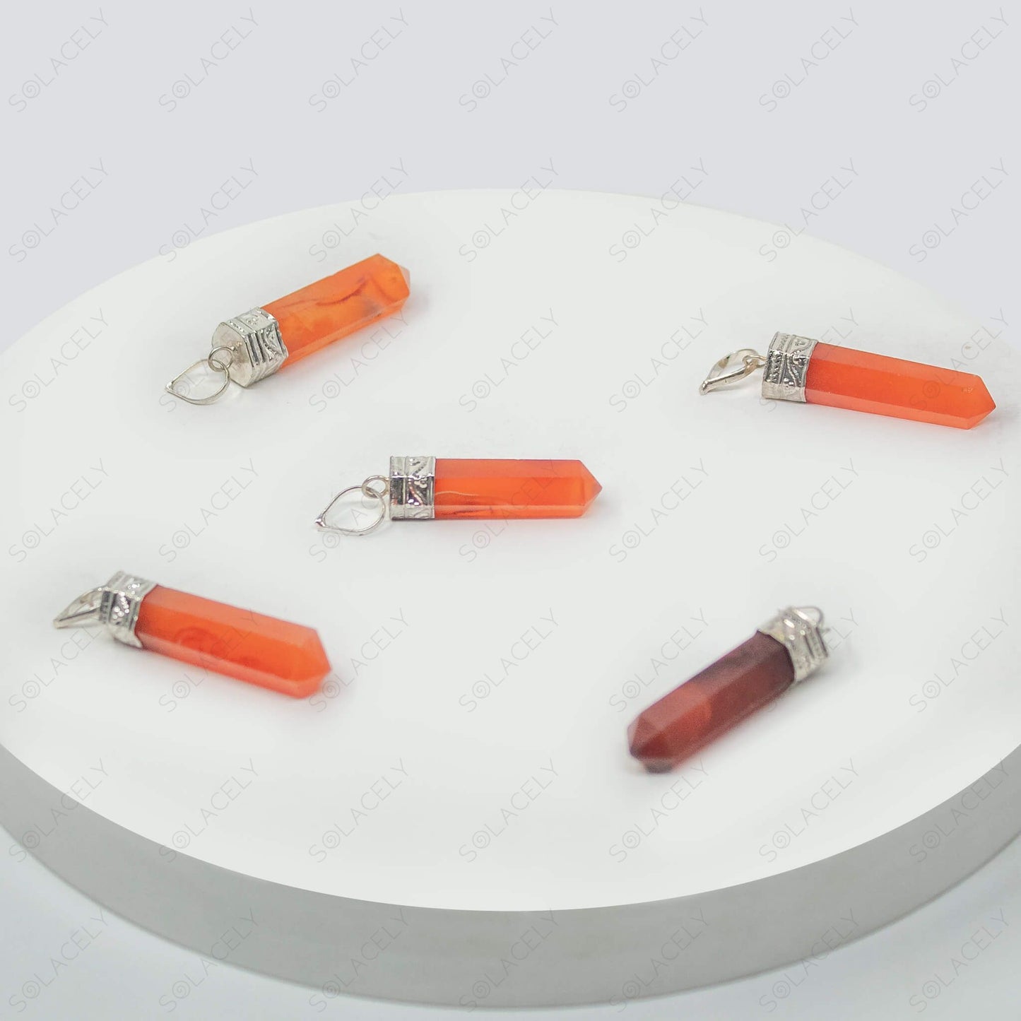 red carnelian pendant pencil