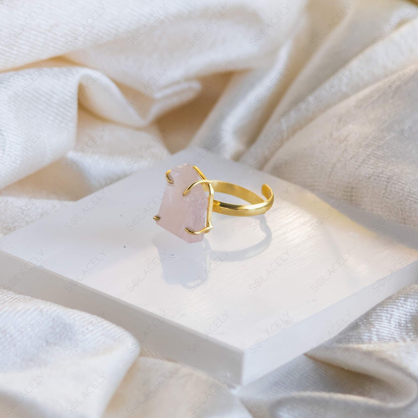 rose quartz crystal rakhi gift for sister