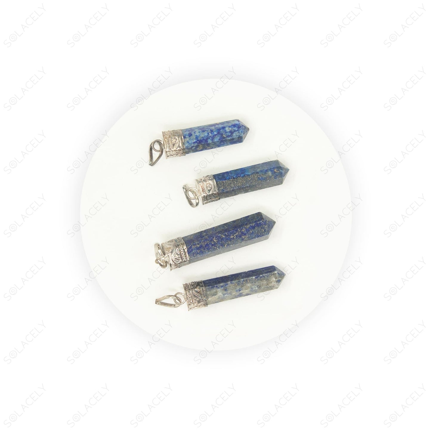 lapis lazuli and sterling silver pendant