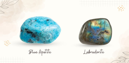 Blue Apatite and Labradorite