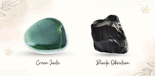 Green Jade And Black Obsidian