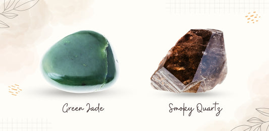 Green Jade And Smoky Quartz