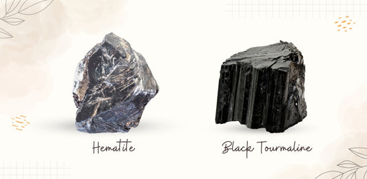 Hematite And Black Tourmaline