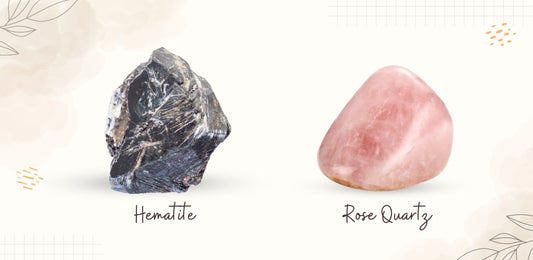 Hematite And Rose Quartz
