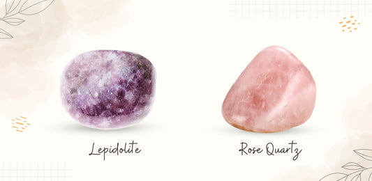 Lepidolite And Rose Quartz