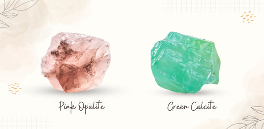 Kunzite And Green Calcite