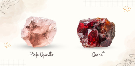 Pink Opalite And Garnet