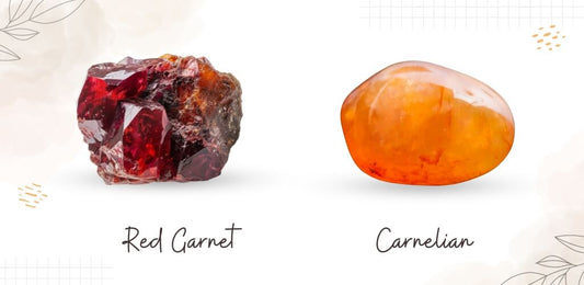 Red Garnet and Carnelian