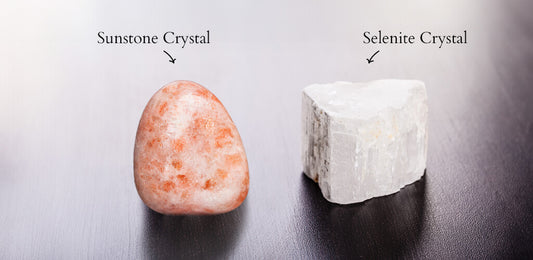 sunstone & selenite