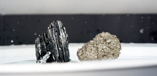 Black Tourmaline and Pyrite