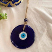 blue evil eye wall hanging