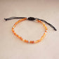 4mm carnelian anklet with faceted beads