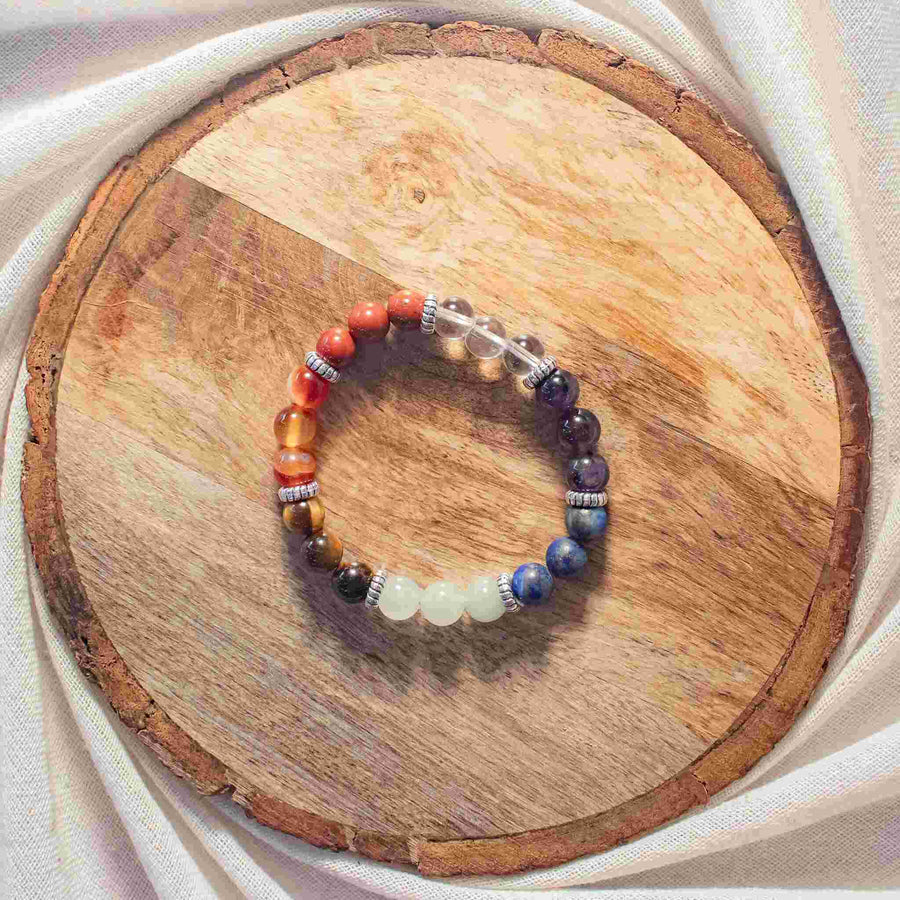 Seven Chakra Bracelet for Energy Balance & Harmony - Solacely