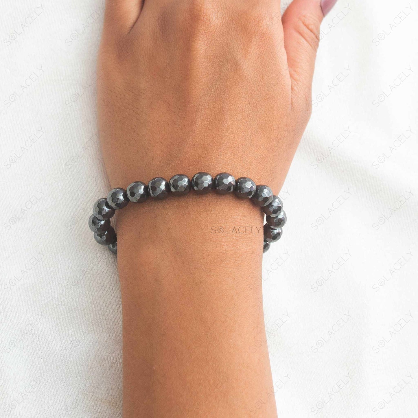 8mm hematite bracelet