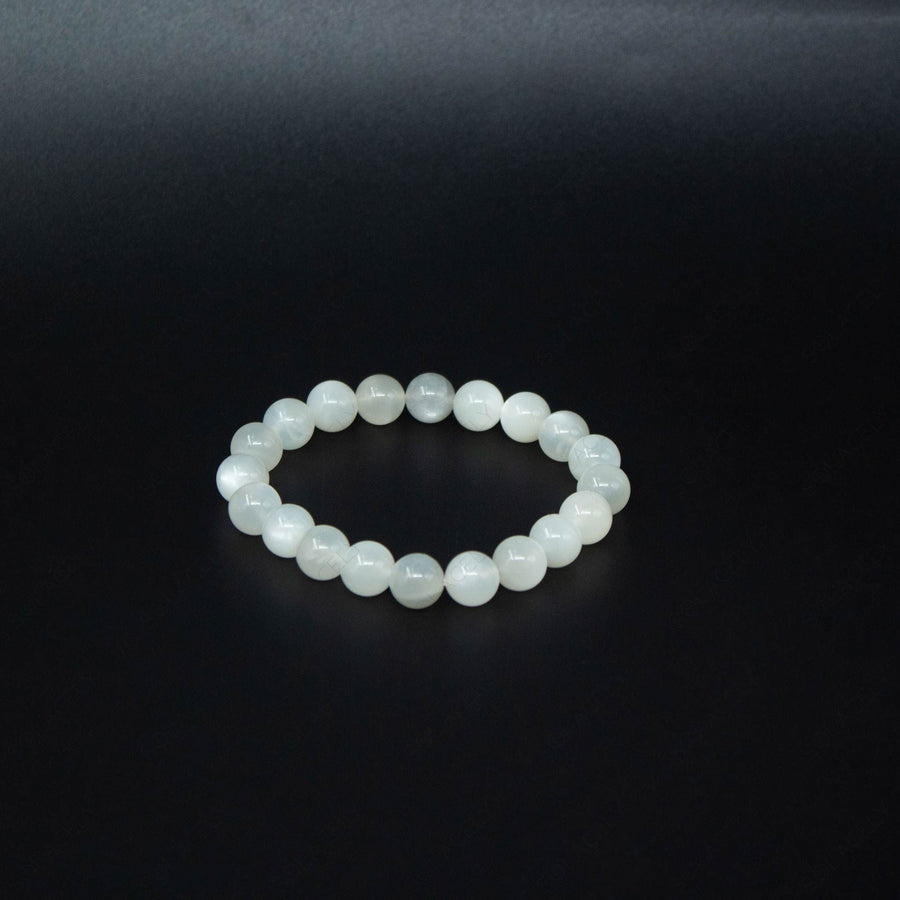 8mm milky moonstone gemstone bracelet