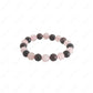 8mm rose quartz and garnet love and passion bracelet 8mm beads