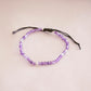 amethyst 4mm beads anklet