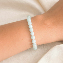 Aquamarine Bracelet (6mm Beads)
