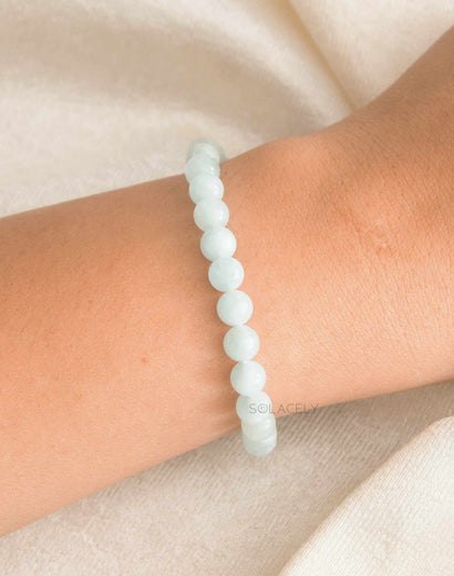 Aquamarine Bracelet (6mm Beads)
