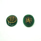 Green Aventurine Zibu Coin - Money Number Duo For Wealth