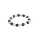 Selenite & Black Tourmaline Healing Bracelet - 8mm Beads
