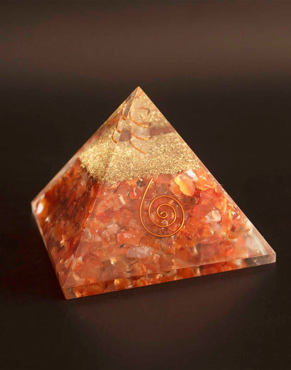 Red Carnelian Pyramid