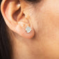 Raw Aquamarine Sterling Silver Earrings