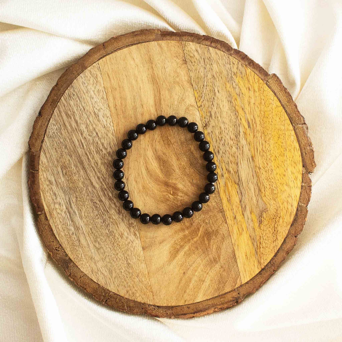 Black Tourmaline Bracelet (6mm Beads)
