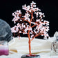 Rose Quartz Crystal Tree of Life with Agate Base