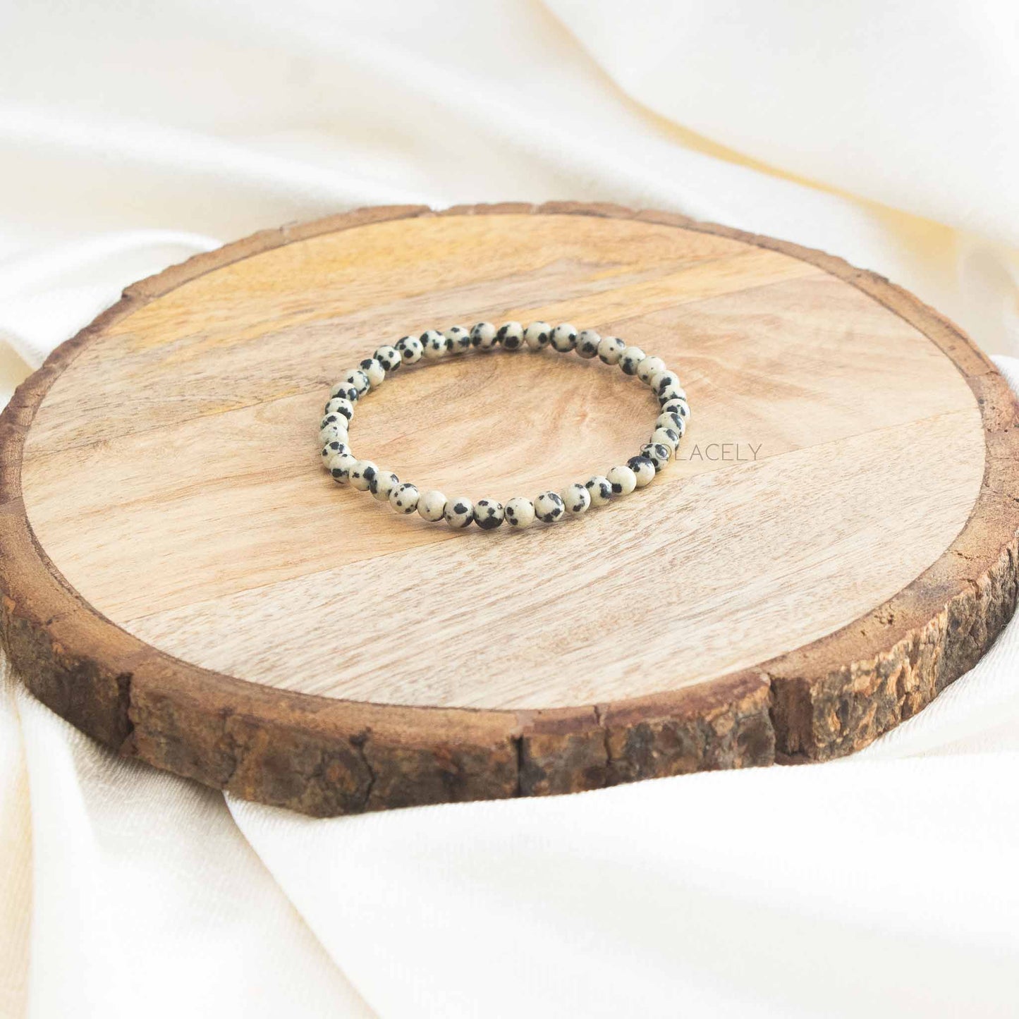 Dalmatian Bracelet- 4mm Beads