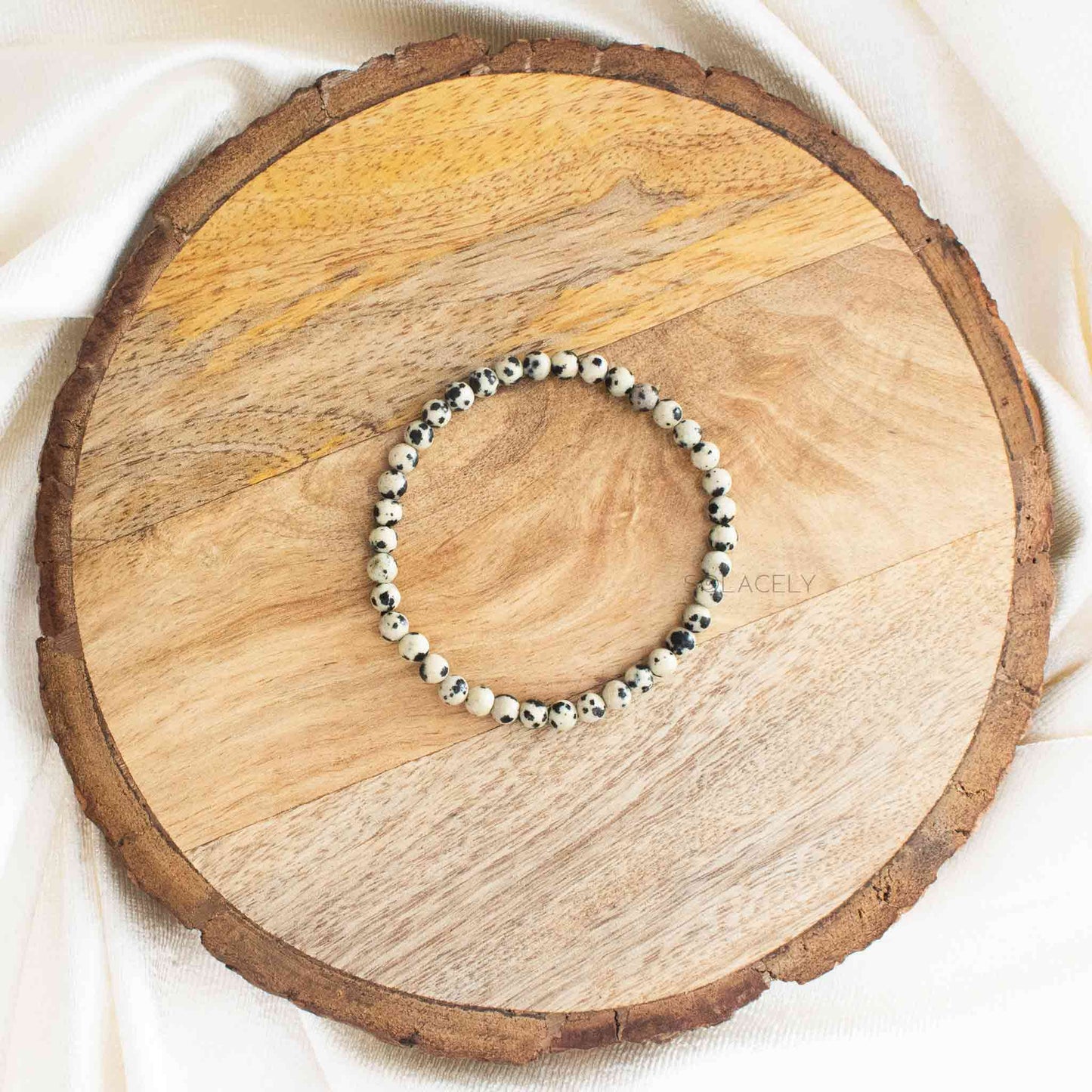 Dalmatian Bracelet- 4mm Beads
