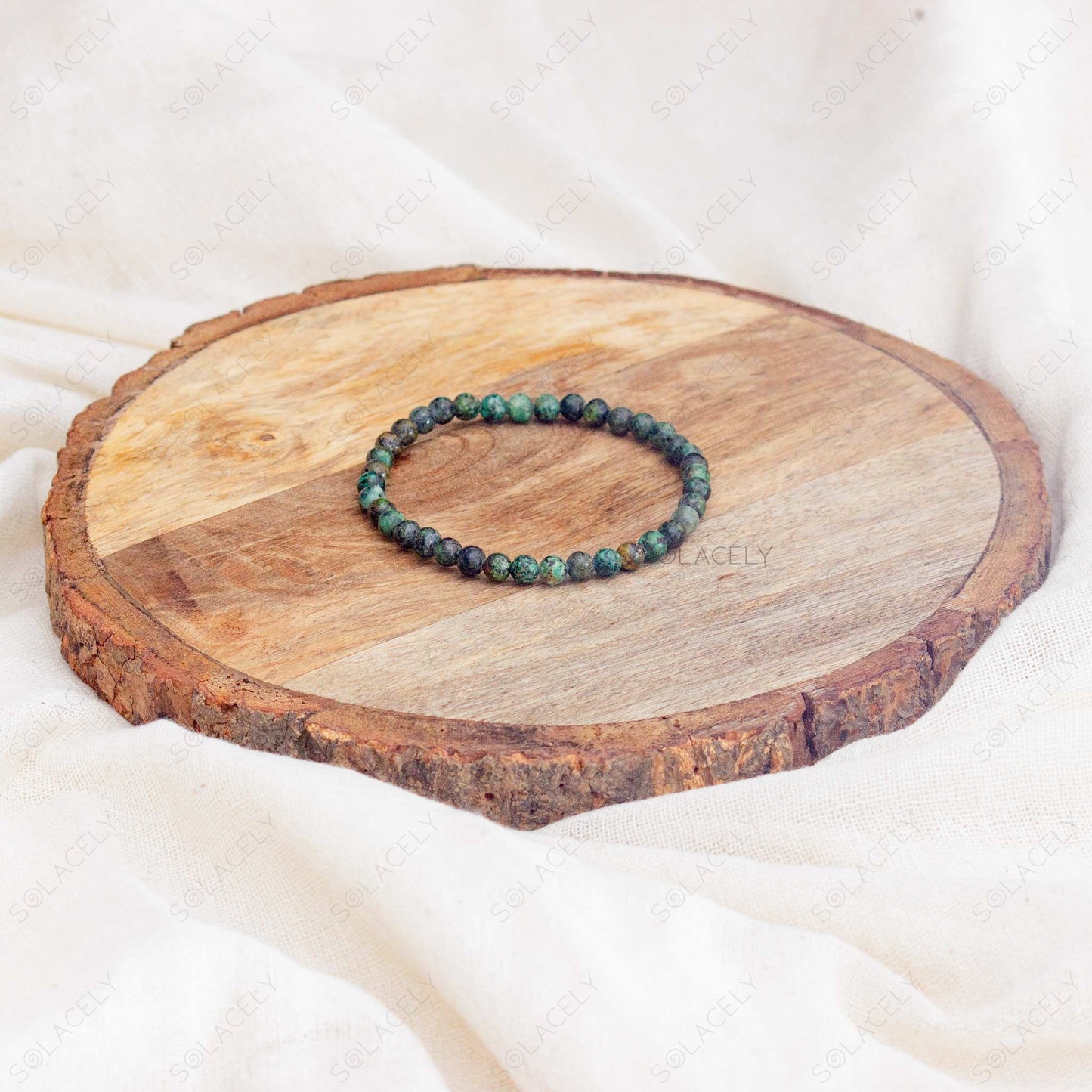 african turquoise 4mm bracelet