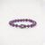 Amethyst Bracelet With Silver Butterfly