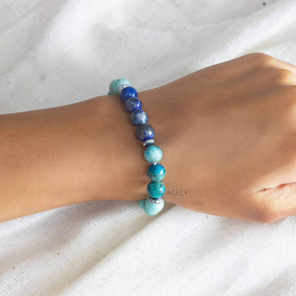 Throat Chakra Crystal Bracelet