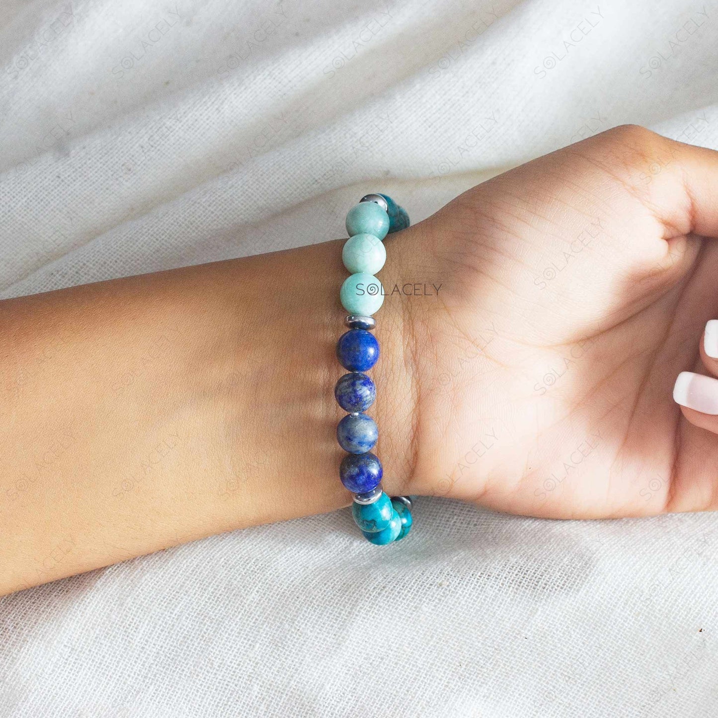 Throat Chakra Crystal Bracelet