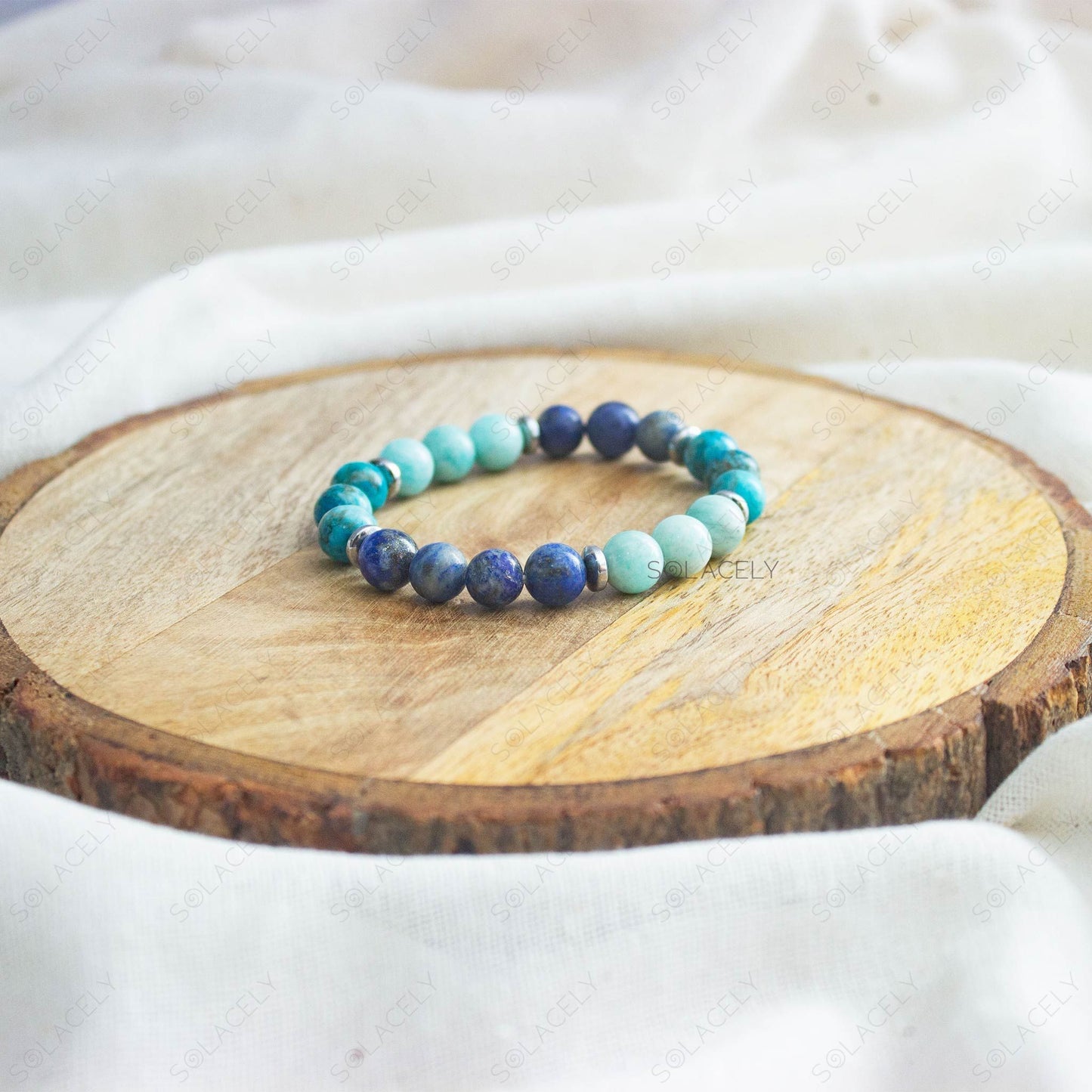 Throat Chakra Crystal Bracelet