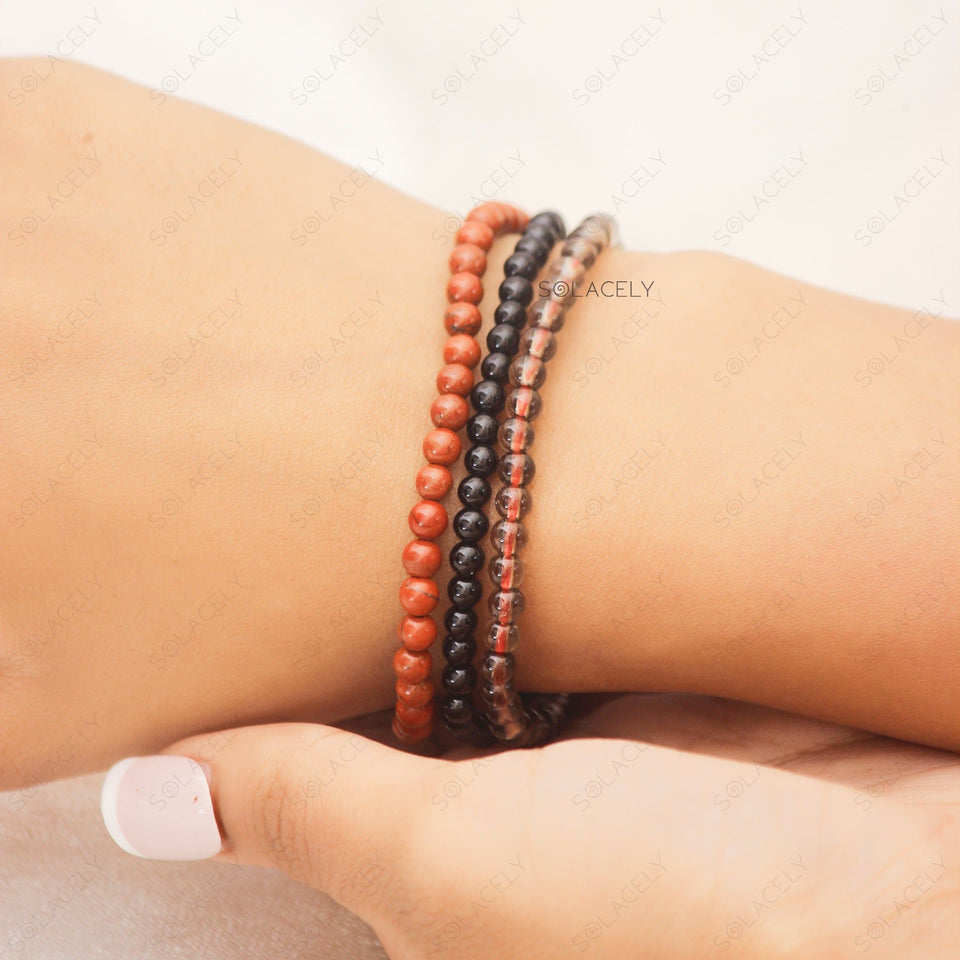 Root Chakra Stackable Bracelet Set