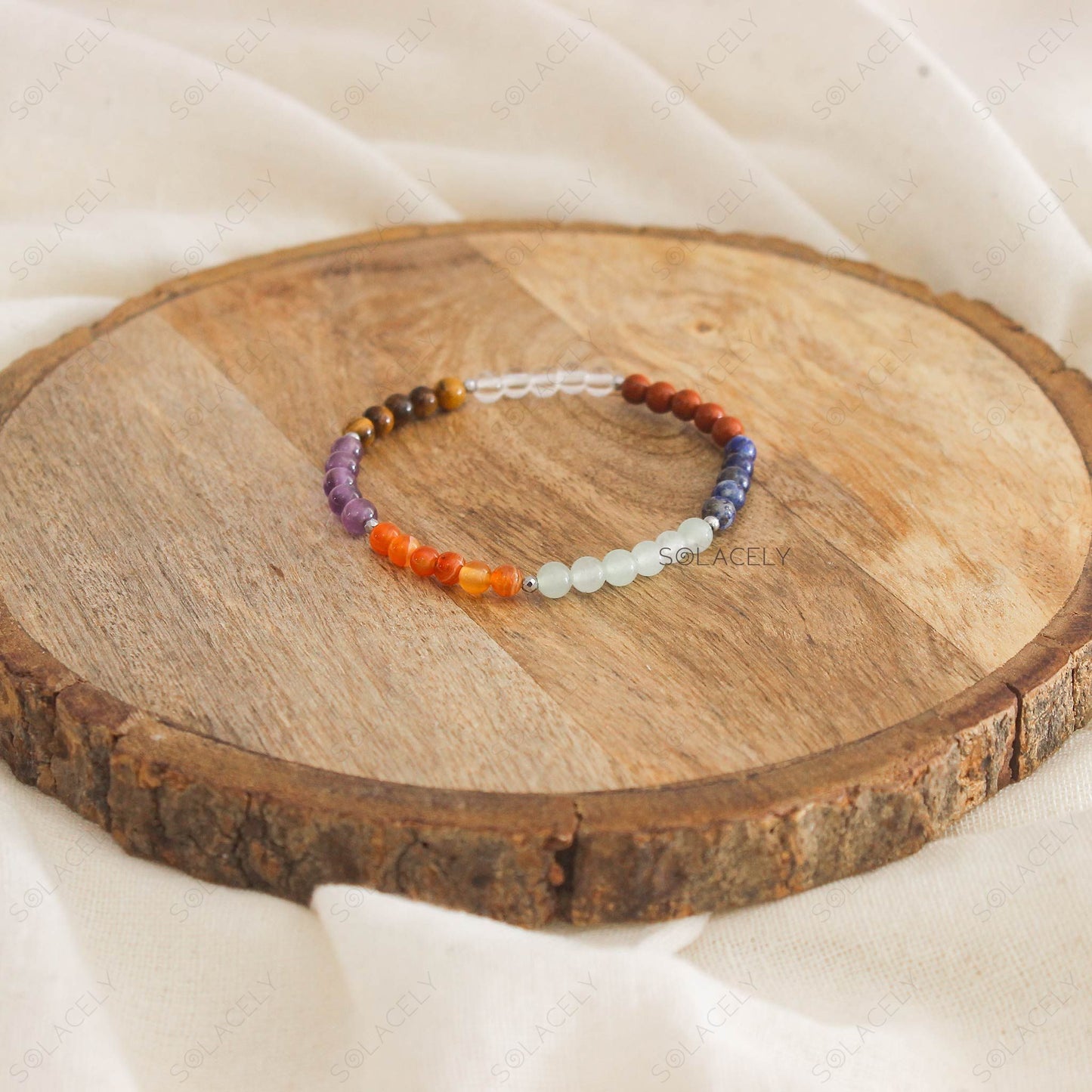 Seven Chakra Bracelet - 4mm Beads