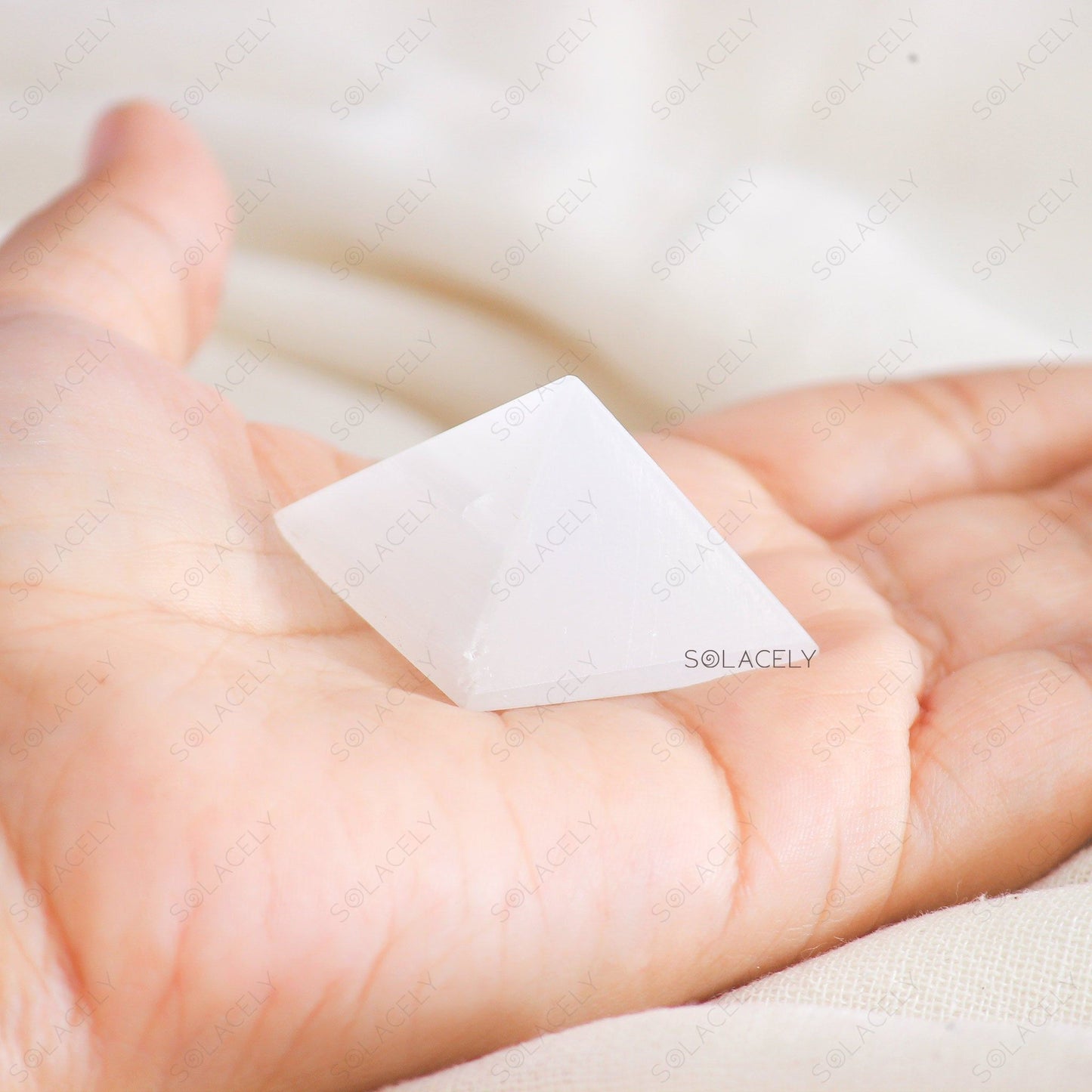 Small Selenite Energy Pyramid