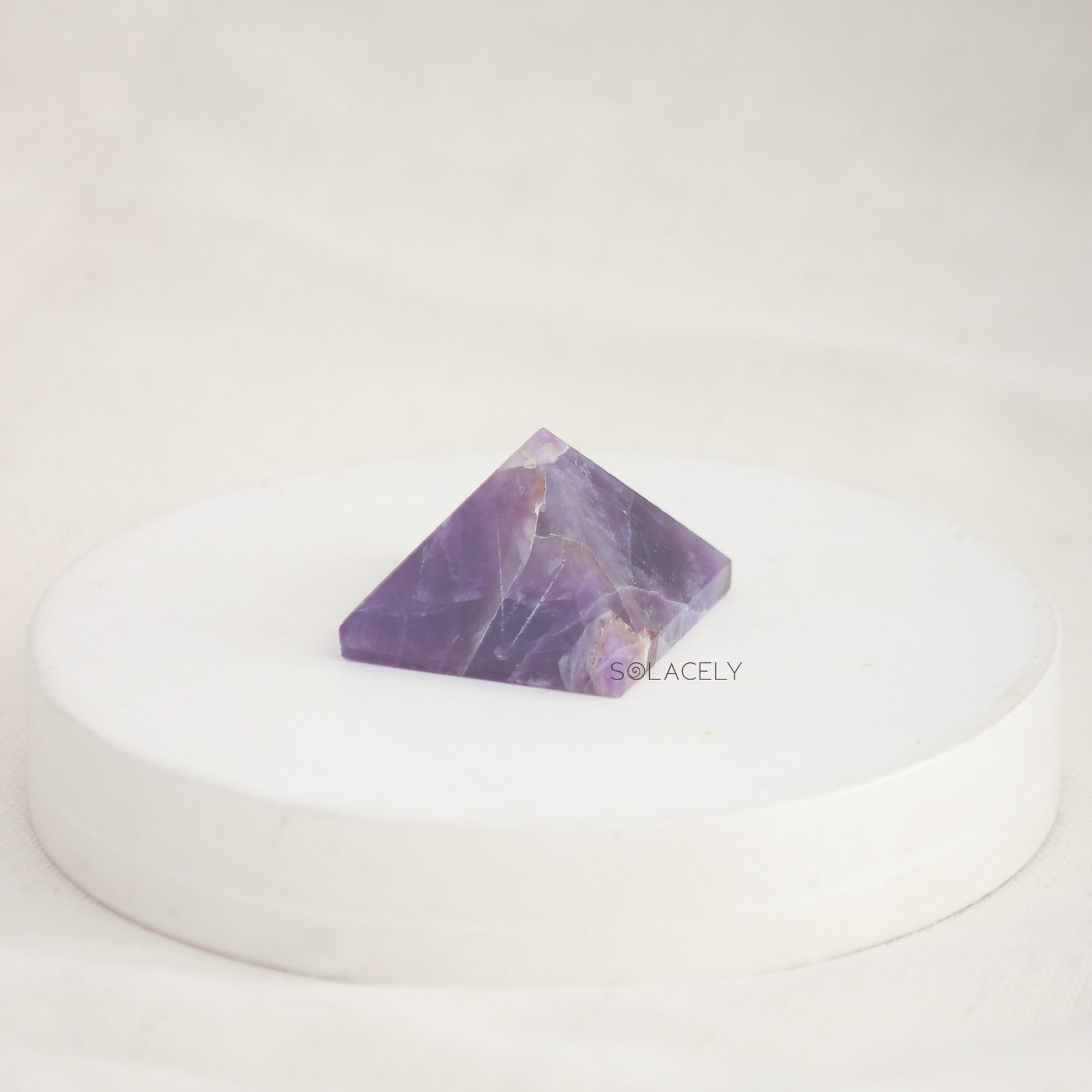 amethyst mini pyramid solacely