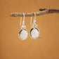 Moonstone Sterling Silver Crystal Earrings