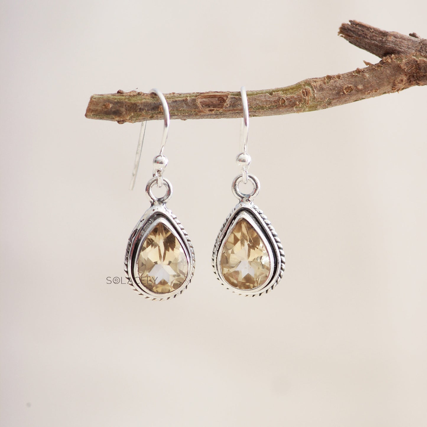 Sterling Silver Bohemian Crystal Earrings