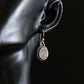 Sterling Silver Bohemian Oval Shape Crystal Earrings