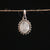 Sterling Silver Moonstone Crystal Pendant