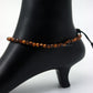 Tiger's Eye Anklet with 4mm Faceted Beads