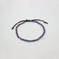 Amethyst Anklet with 4mm Faceted Beads