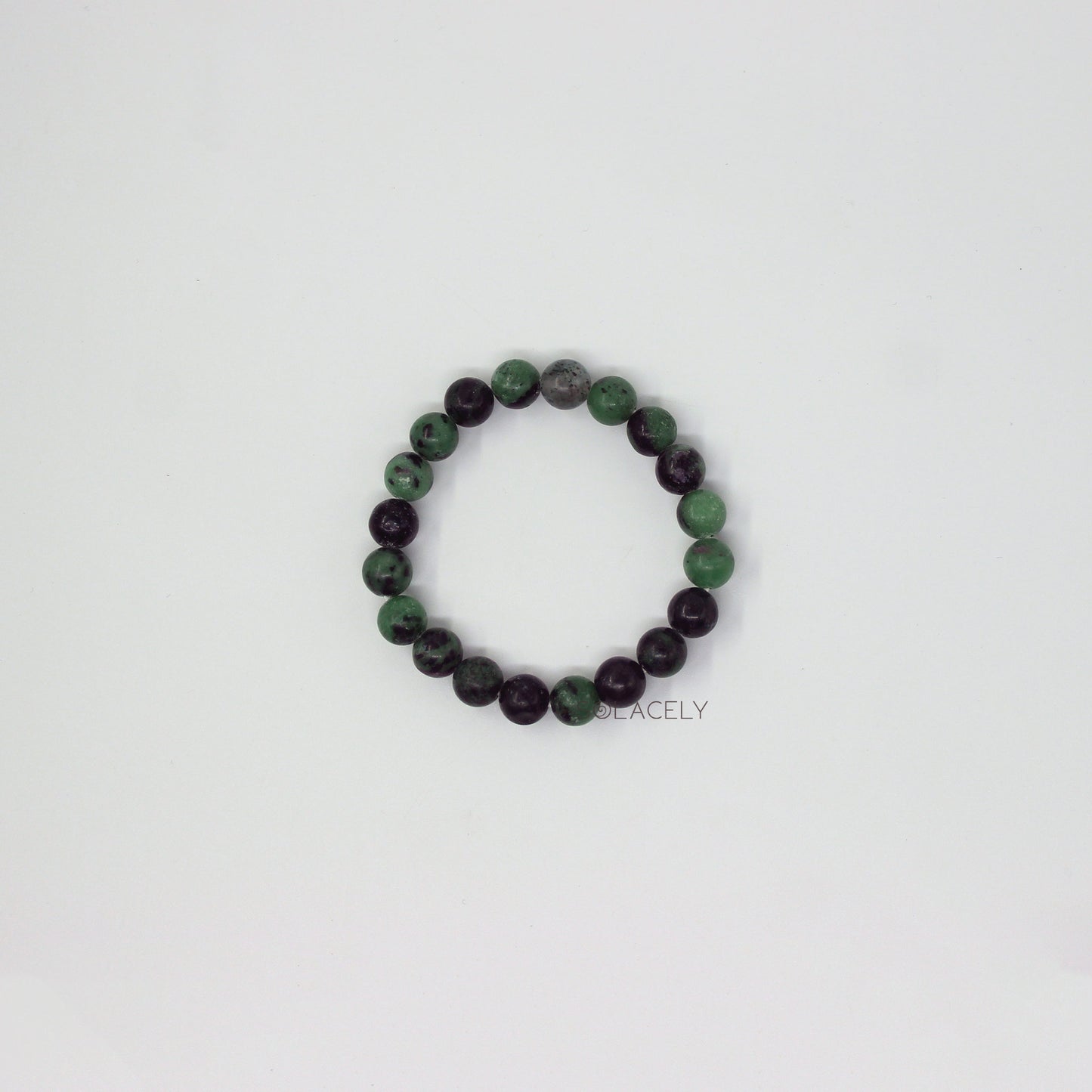 Ruby Zoisite Bracelet - 8mm Beads